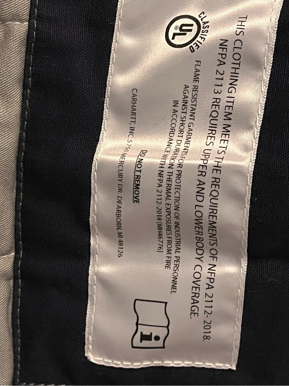 Carhartt Fire-Resistant Quick Duck Insulated Vest Men's, Like New. LARGE - Picture 10 of 13
